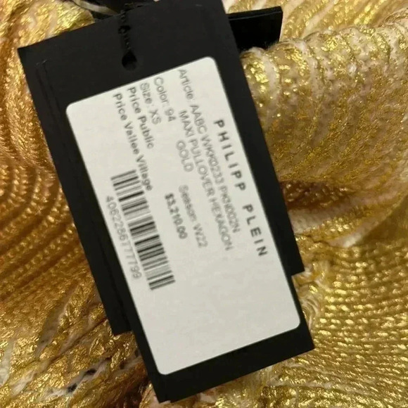 LIMITED EDITION PHILIPP PLEIN
MAXI PULLOVER HEXAGON 💯 Wool - Picture 14 of 15